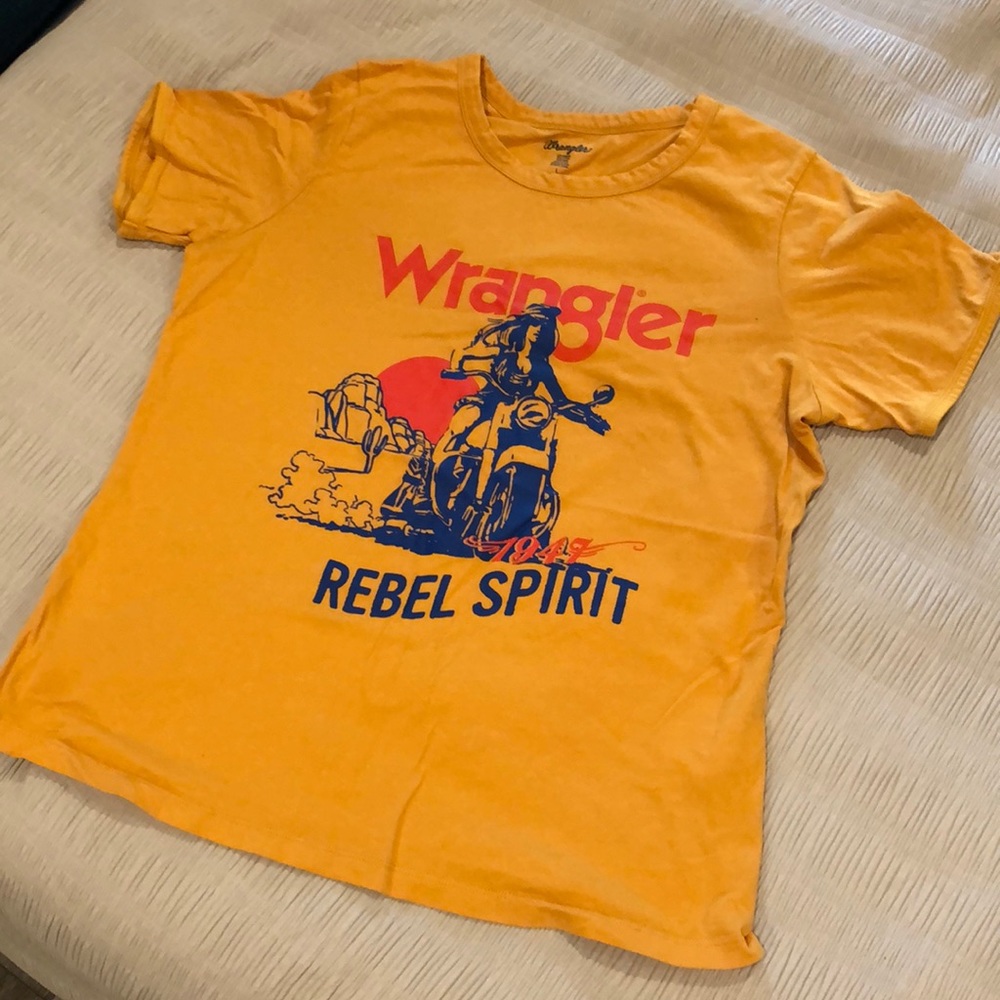 Mustard Wrangler t-shirt, vintage